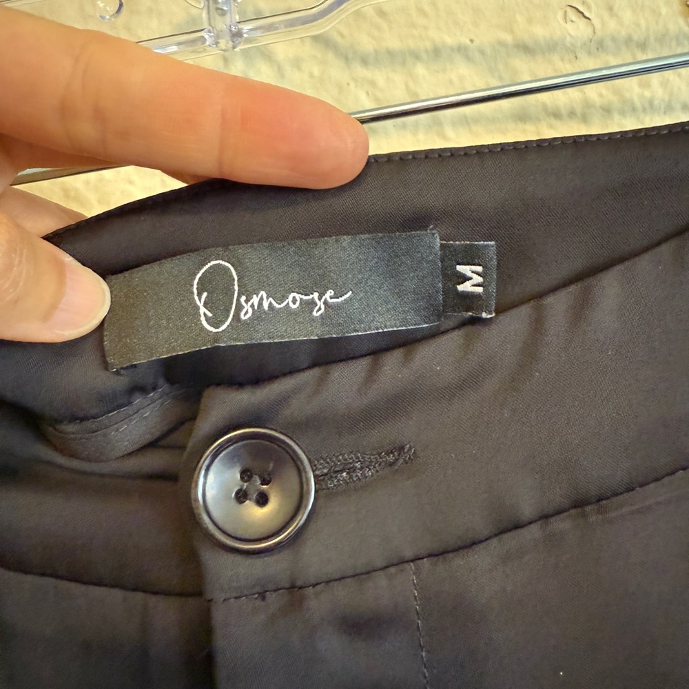 OSMOSE ~Black Wide-Leg Pants~Size M - Picture 12 of 14